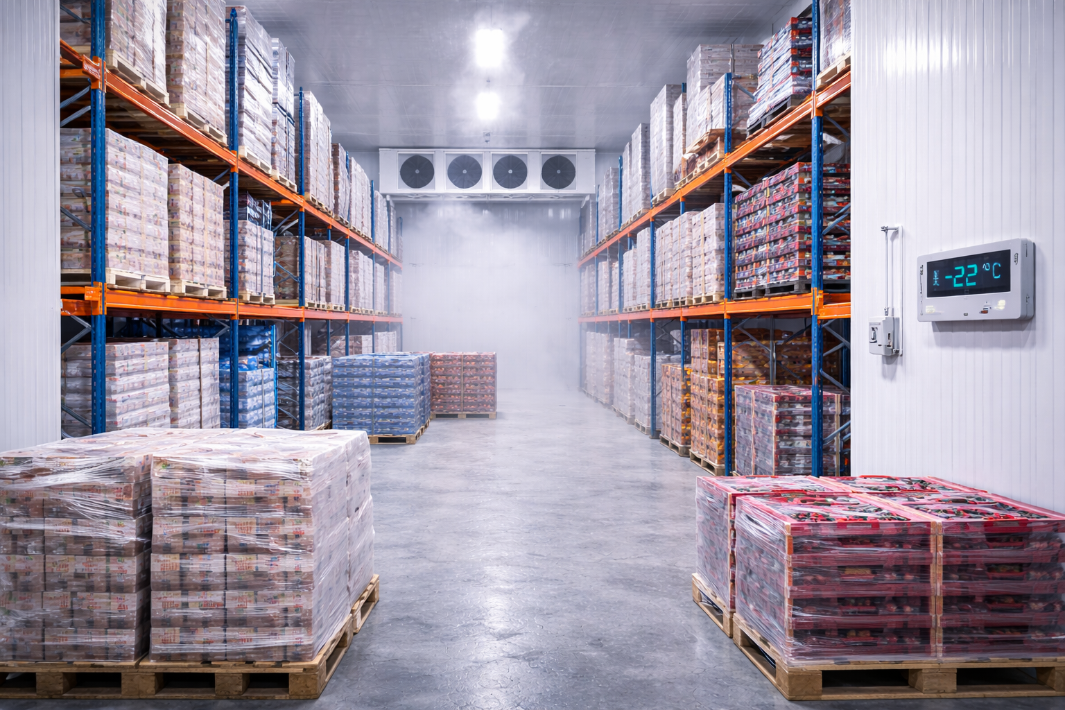 Frozen storage warehouse